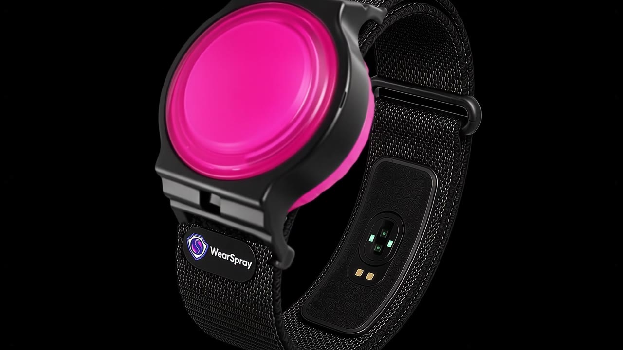WearSpray band, 360 degree view