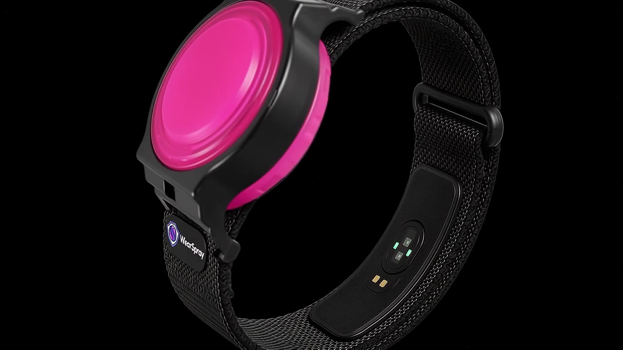 WearSpray band, 360 degree view