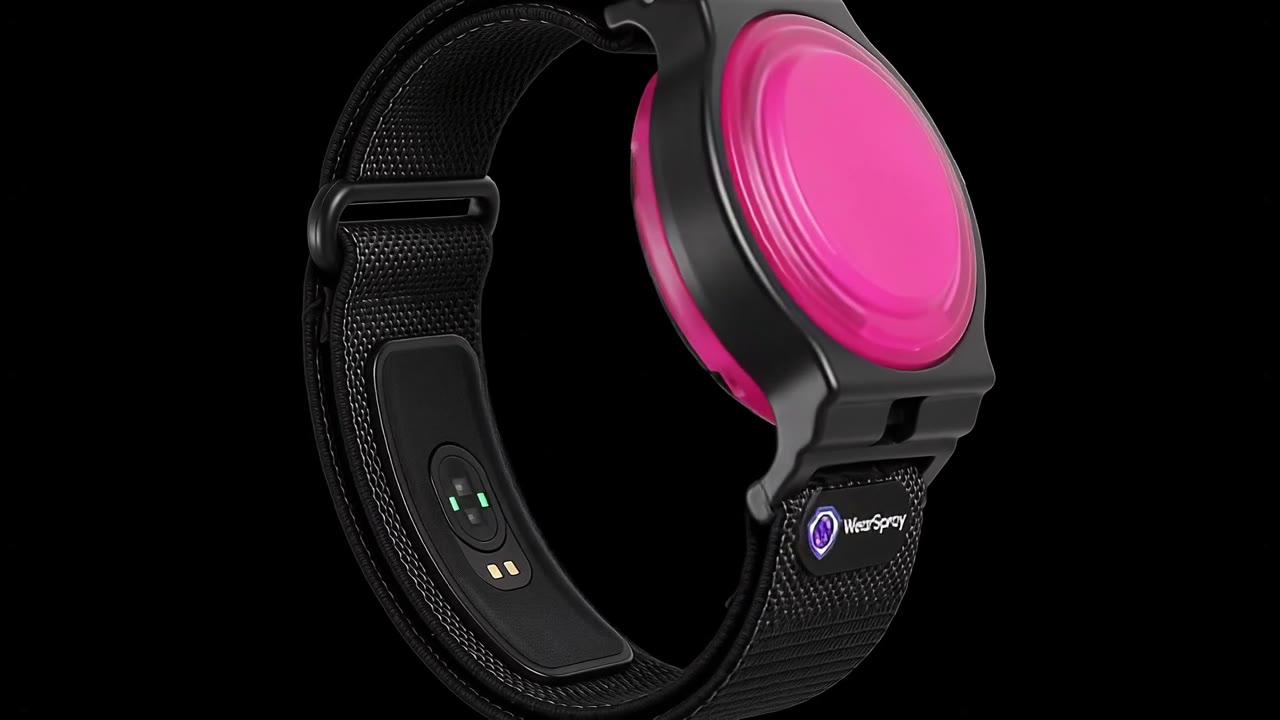 WearSpray band, 360 degree view