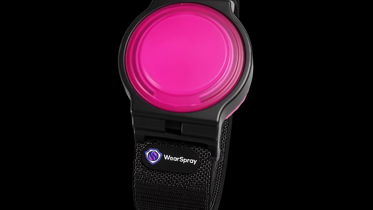 WearSpray band, 360 degree view