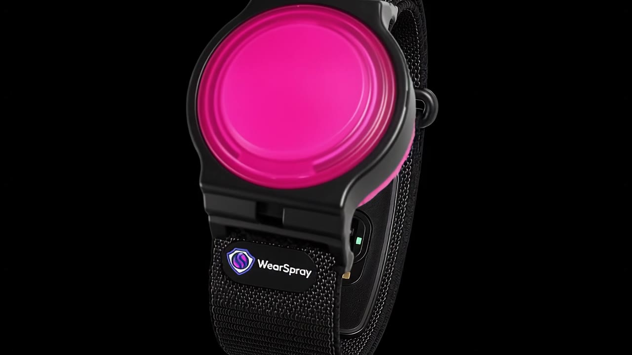 WearSpray band, 360 degree view