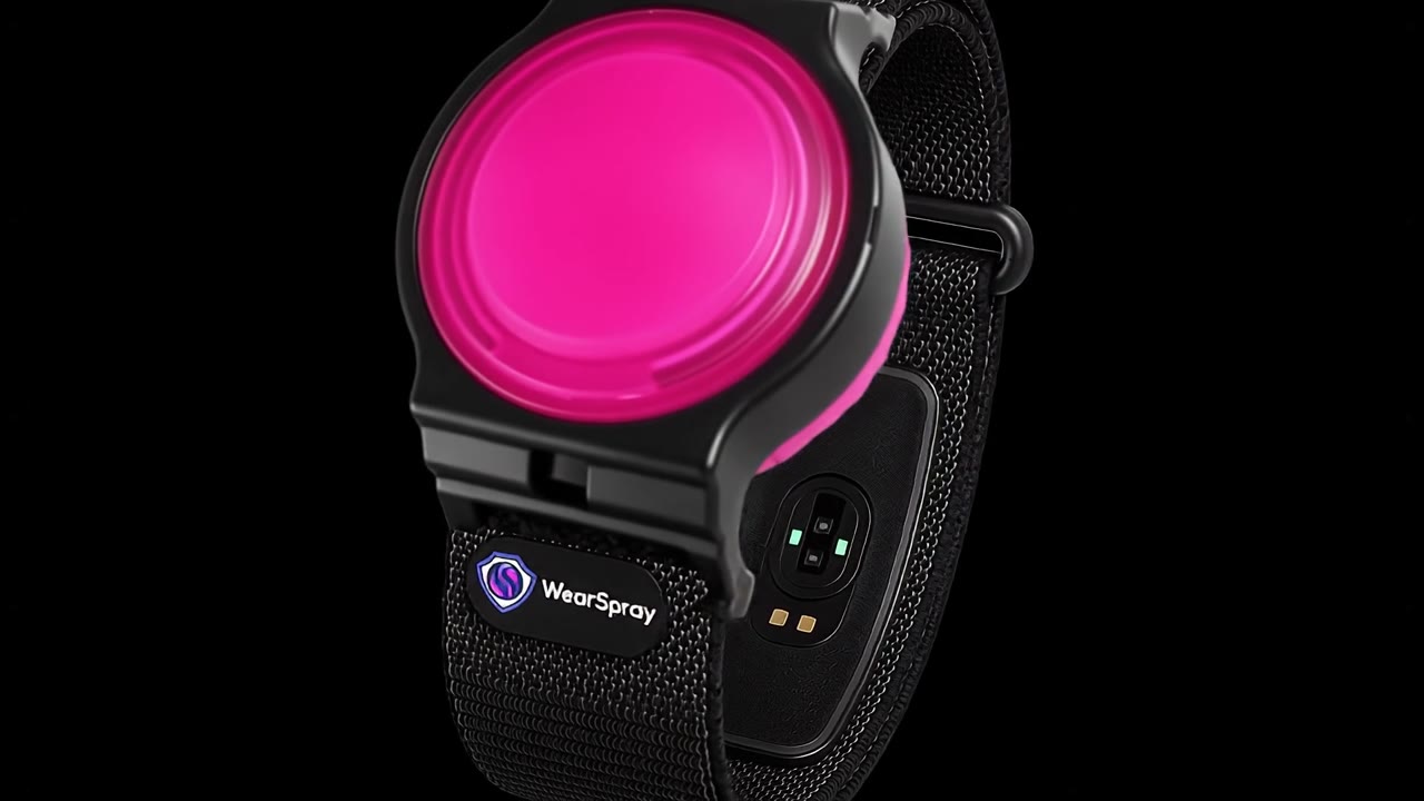 WearSpray band, 360 degree view
