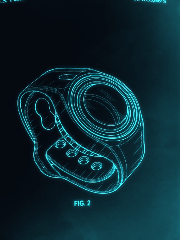 WearSpray design patent FIG. 2, Perspective View